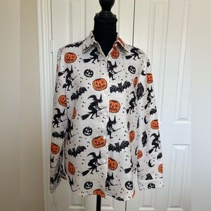 Halloween Themed Button-Up Shirt